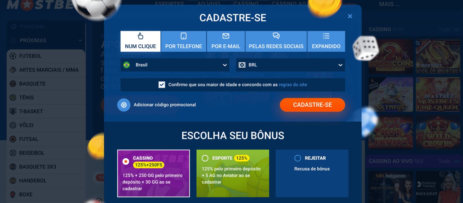 Mostbet registro